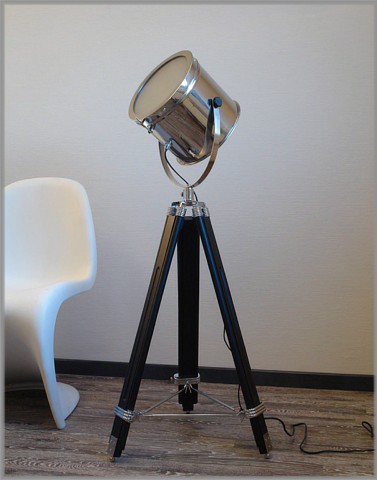 Stehleuchte Filmstrahler "Studio Hollywood" auf Stativfuß H111 - 161cm